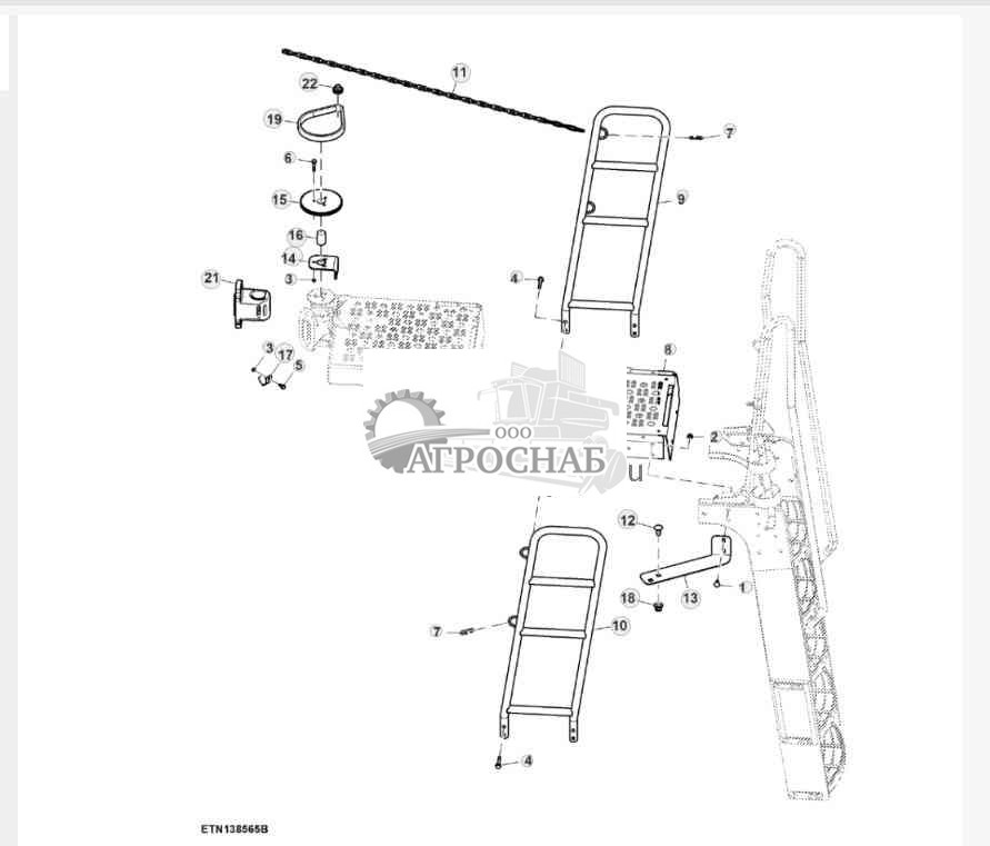 Надставка лестницы 